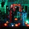 Scary Talking Clown Halloween Animatronic with Movement, Touch Activated Lights, Sounds, and Light-Up Eyes Outdoor & Indoor Decoration (Clown, 5.5FT)